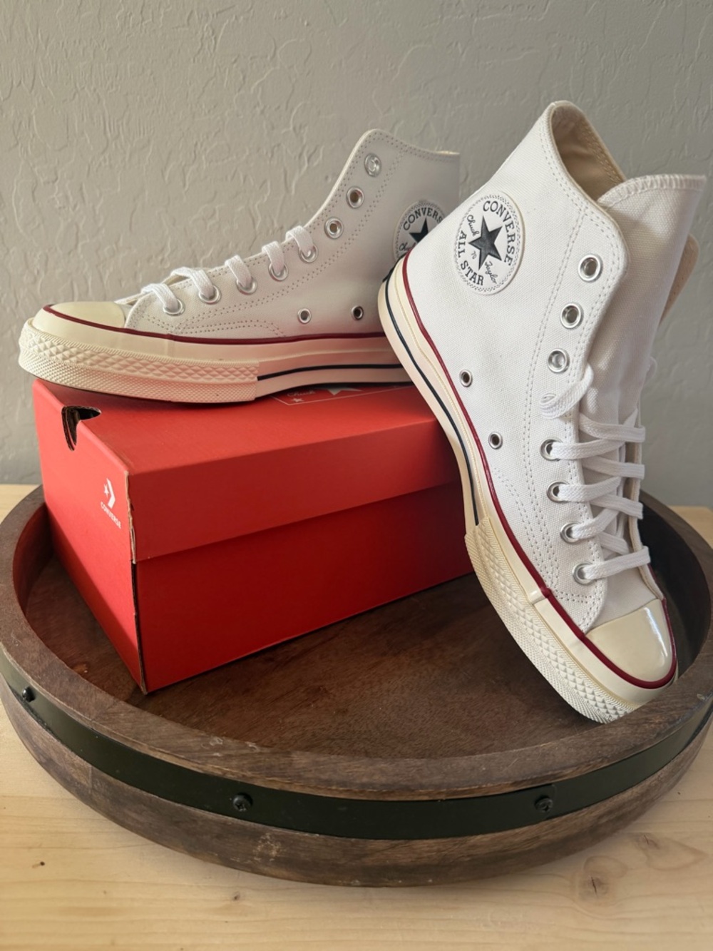 Converse Chuck Taylor All Star Hi White Canvas Women's Sneakers - Picture 2 of 3